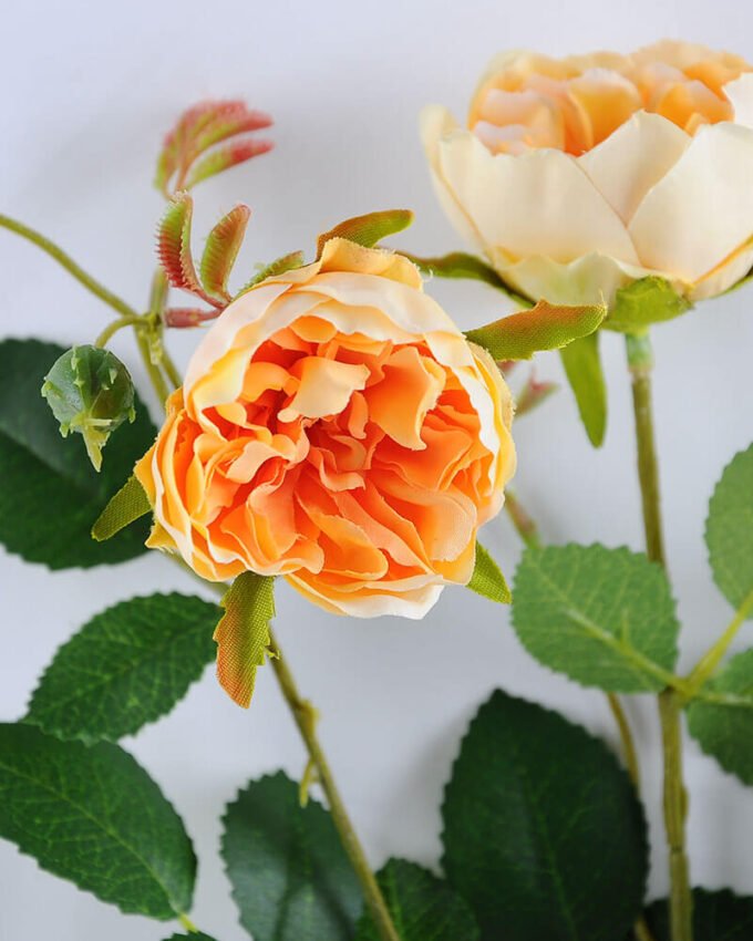 Artificial Flower 15*69CM Chinese rose spray*3 GS-53619009-Y1