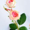 Artificial Flower 13*68 Artificial Flower 13*68.5CM Chinese rose spray*3 GS-53619010-P2