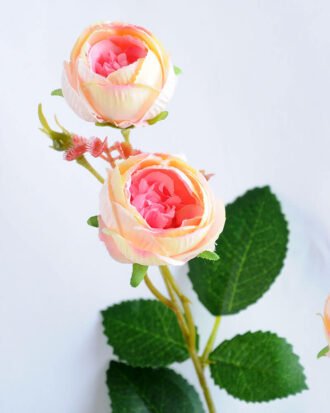 Artificial Flower 13*68.5CM Chinese rose spray*3 GS-53619010-P2