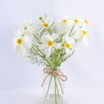 Artificial Flower 32*32*37CM Chrysanthemum in glass pot with fake water GS-52719004-W1