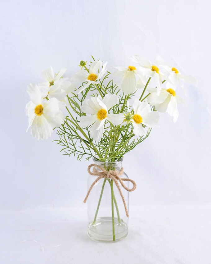 Artificial Flower 32*32*37CM Chrysanthemum in glass pot with fake water GS-52719004-W1 1 Artificial Flower 32*32*37CM Chrysanthemum in glass pot with fake water GS-52719004-W1