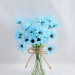 Artificial Flower 23*19*25CM Chrysanthemum in glass pot with fake water GS-52719023+F-B1