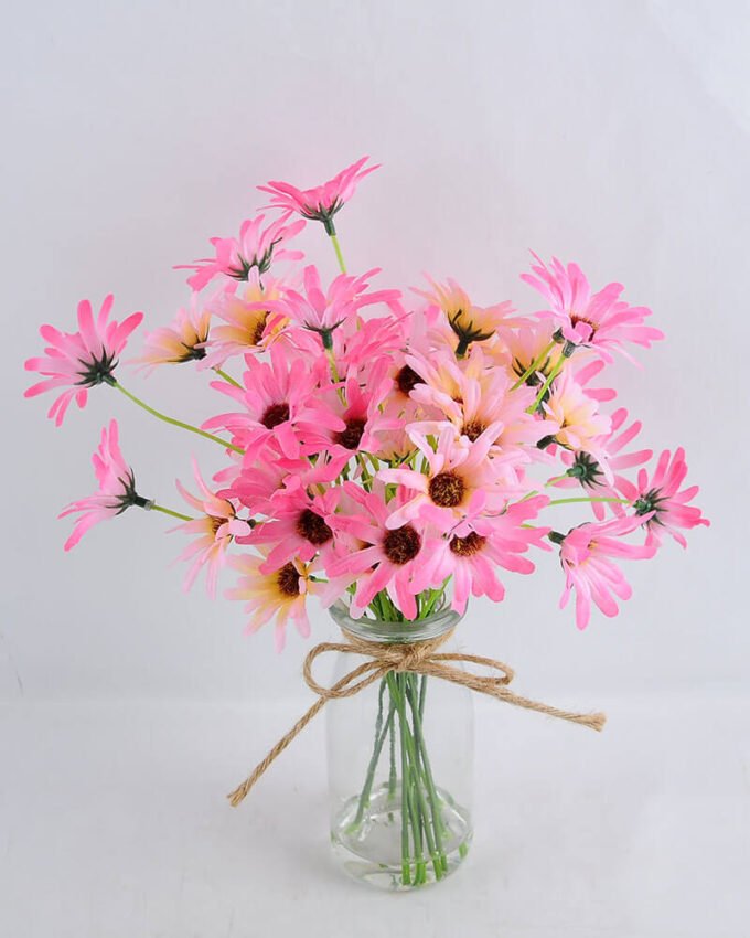 Artificial Flower 23*19*25CM Chrysanthemum in glass pot with fake water GS-52719023+F-P1