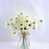Artificial Flower 23*19*25CM Chrysanthemum in glass pot with fake water GS-52719023+F-W1