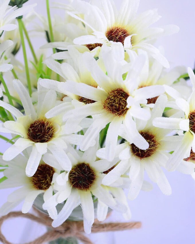 Artificial Flower 23*19*25CM Chrysanthemum in glass pot with fake water GS-52719023+F-W1