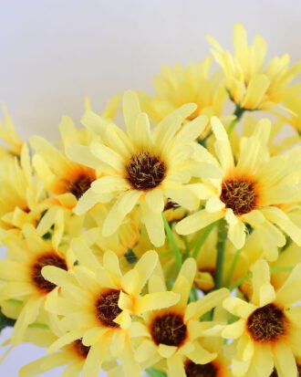 Artificial Flower 23*19*25CM Chrysanthemum in glass pot with fake water GS-52719023+F-Y1