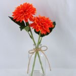 Artificial Flower 25*15*35CM Chrysanthemum in glass pot with fake water GS-52719024+F-O1