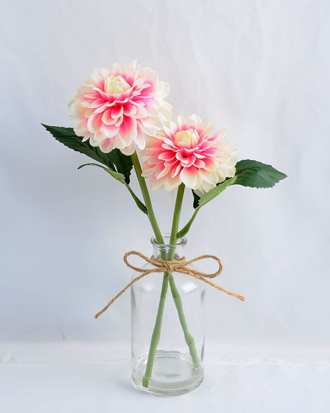 Artificial Flower 25*15*35CM Chrysanthemum in glass pot with fake water GS-52719024+F-P1