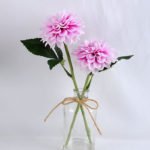 Artificial Flower 25*15*35CM Chrysanthemum in glass pot with fake water GS-52719024+F-Z1