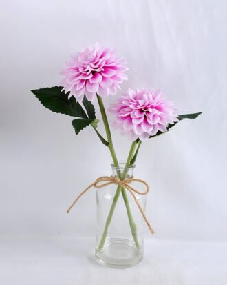 Artificial Flower 25*15*35CM Chrysanthemum in glass pot with fake water GS-52719024+F-Z1