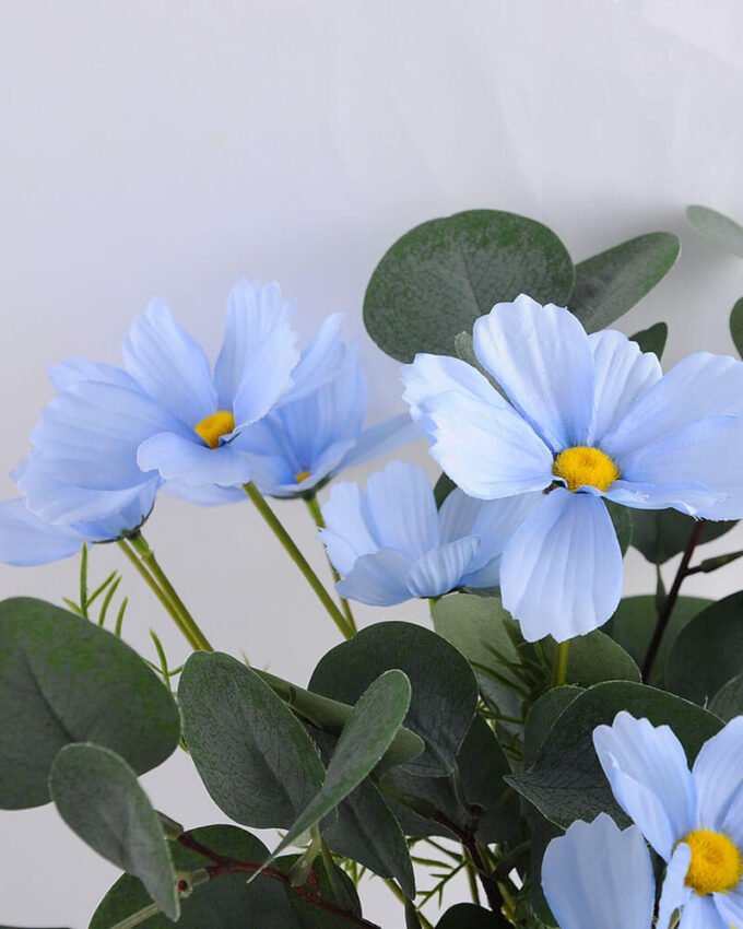 Artificial Flower 25*25*40CM Chrysanthemum&leaves in glass pot with fake water GS-52719017-B1 2 Artificial Flower 25*25*40CM Chrysanthemum&leaves in glass pot with fake water GS-52719017-B1