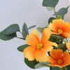 Artificial Flower 25*25*40CM Chrysanthemum&leaves in glass pot with fake water GS-52719017-O1