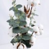 Artificial Flower 28*20*52cm Cotton and Eucalyptus in Metal Jar GS-03319200 2 Artificial Flower 28*20*52cm Cotton and Eucalyptus in Metal Jar GS-03319200