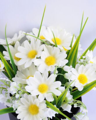Artificial Flower 22*22*20cm Daisy in Plastic pot GS-03319190