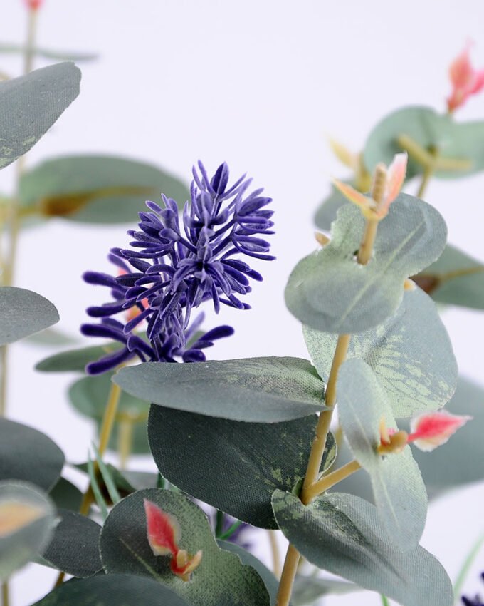 Artificial Flower 21*21*40 Artificial Flower 21*21*40.5cm Eucalyptus lavender in Tin pot GS-03319046