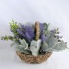 Artificial Flower 25*22*18 Artificial Flower 25*22*18.5cm Lavender Leaf in Basket GS-03319061-Z1