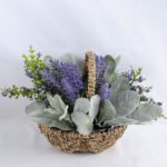 Artificial Flower 25*22*18.5cm Lavender Leaf in Basket GS-03319061-Z1