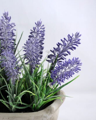 Artificial Flower 19*10*18.5cm Lavender in Cement pot GS-03319151