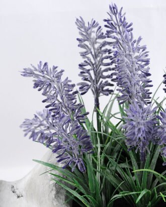 Artificial Flower 20.5*11*19cm Lavender in Cement pot GS-03319154