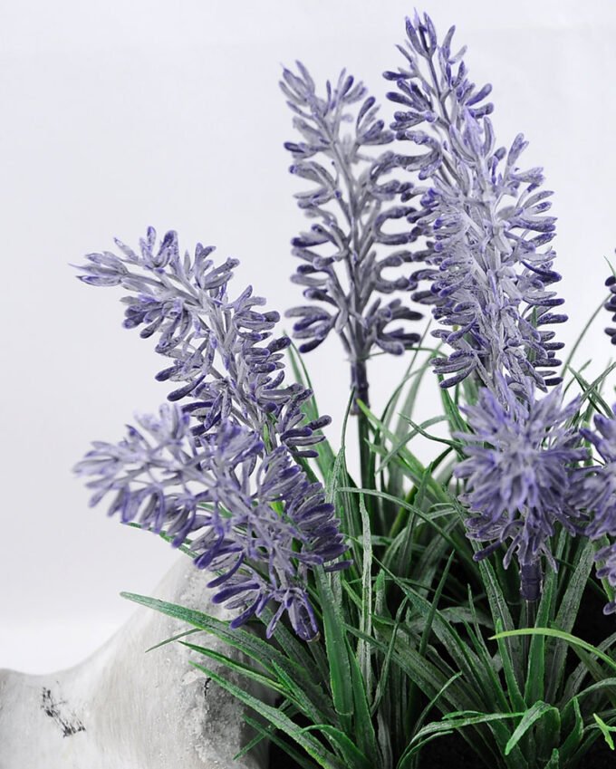 Artificial Flower 20.5*11*19cm Lavender in Cement pot GS-03319154
