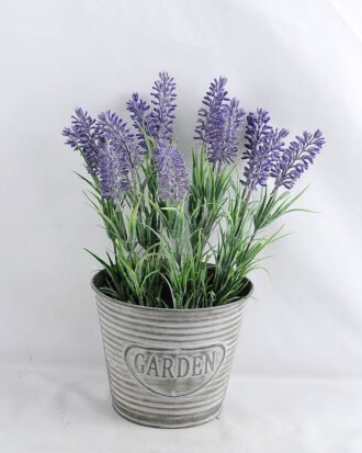 Artificial Flower 20*20*28.5CM  Lavender in Tin pot GS-03319141