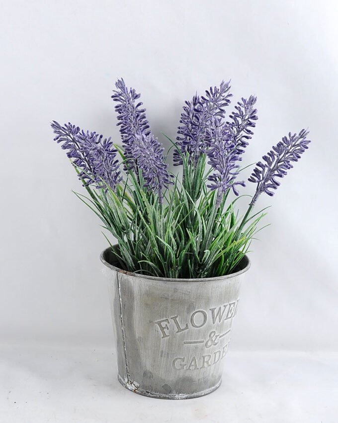 Artificial Flower 20*20*28.5CM  Lavender in Tin pot GS-03319141