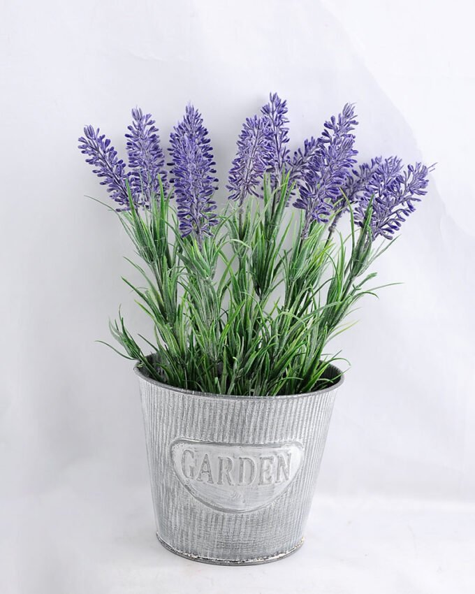 Artificial Flower 20*20*28cm Lavender in Tin pot GS-03319159 1 Artificial Flower 20*20*28cm Lavender in Tin pot GS-03319159