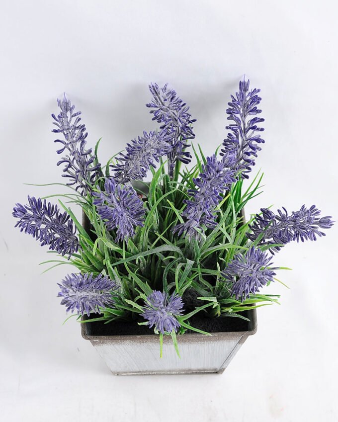 Artificial Flower 18*16*19cm Lavender in Tin pot GS-03319170