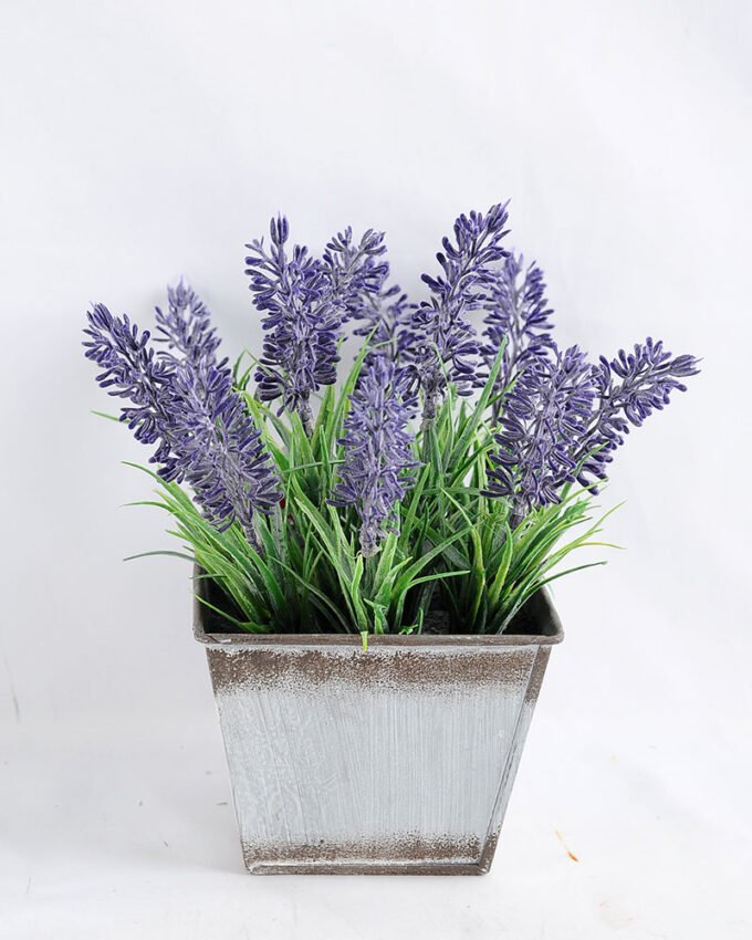 Artificial Flower 18*16*19cm Lavender in Tin pot GS-03319170