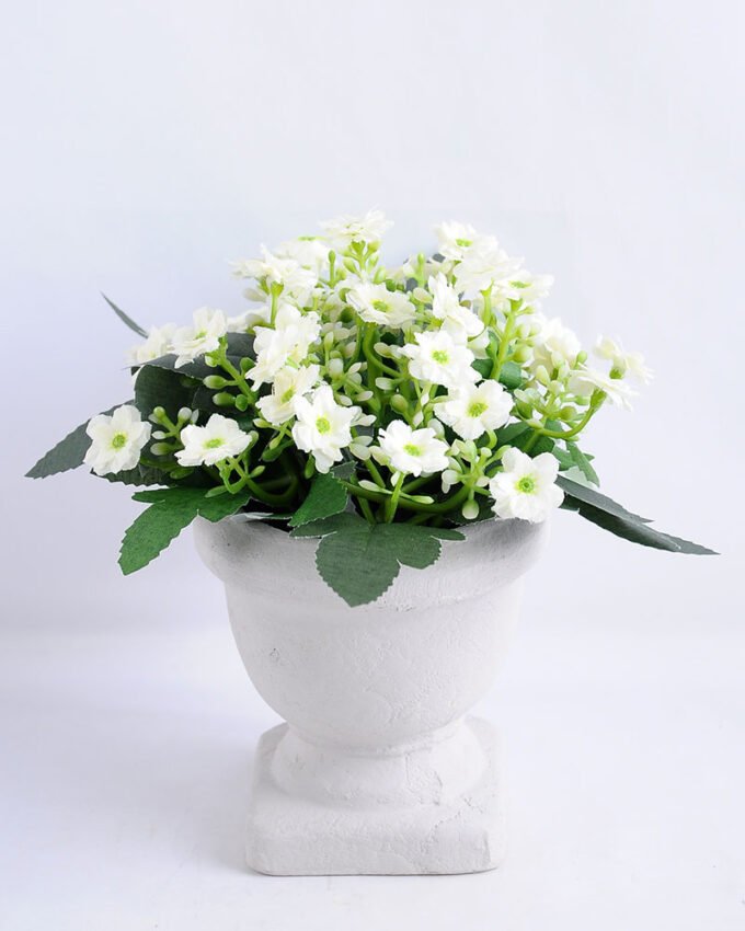 Artificial Flower 14*14*16 Artificial Flower 14*14*16.5cm Milan in Paper pot GS-03319119-W1