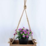 Artificial Flower H:16cm Milan in plastic pot wiht 22*12*44cm wooden pallet GS-03319196