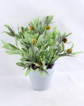 Artificial Flower 23*20*25.5cm Olive in Paper pot GS-03319161