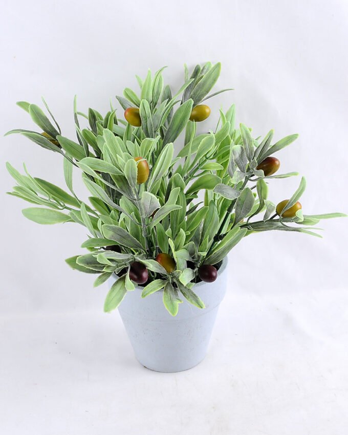 Artificial Flower 23*20*25 Artificial Flower 23*20*25.5cm Olive in Paper pot GS-03319161