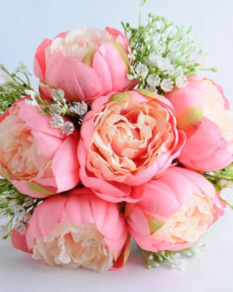 Artificial Flower 20*28CM PEONY BABYSBEATH BOUQUET*12 GS-53519005-P2