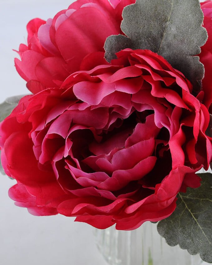 Artificial Flower 23*22*28CM Peony in glass pot with fake water GS-52719008 2 Artificial Flower 23*22*28CM Peony in glass pot with fake water GS-52719008