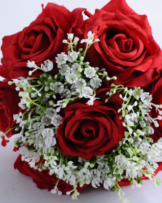 Artificial Flower 20*30CM ROSE BABYSBREATH BOUQUET*12 GS-53519004-R2