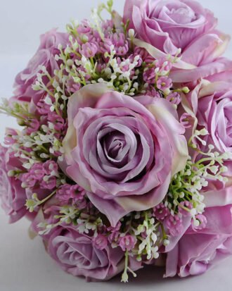 Artificial Flower 20*30CM ROSE BABYSBREATH BOUQUET*12 GS-53519004-Z1