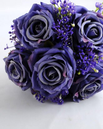 Artificial Flower 18*27CM ROSE BABYSBREATH BOUQUET*9 GS-53519003-B2