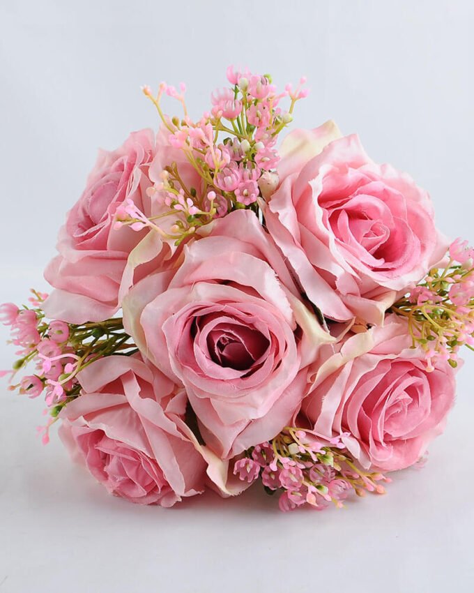 Artificial Flower 18*27CM ROSE BABYSBREATH BOUQUET*9 GS-53519003-P1