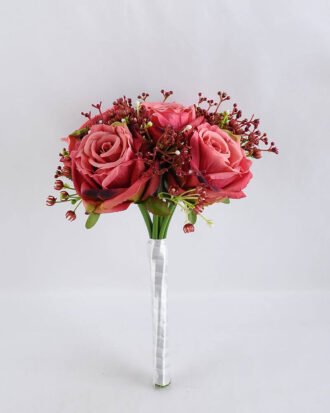 Artificial Flower 18*27CM ROSE BABYSBREATH BOUQUET*9 GS-53519003-R1