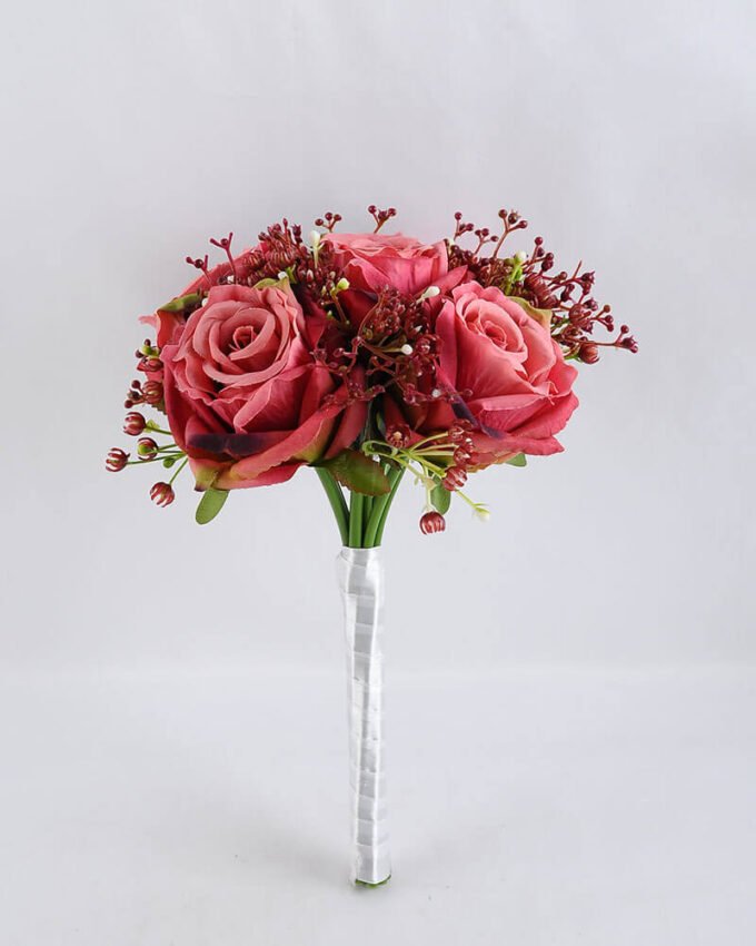 Artificial Flower 18*27CM ROSE BABYSBREATH BOUQUET*9 GS-53519003-R1