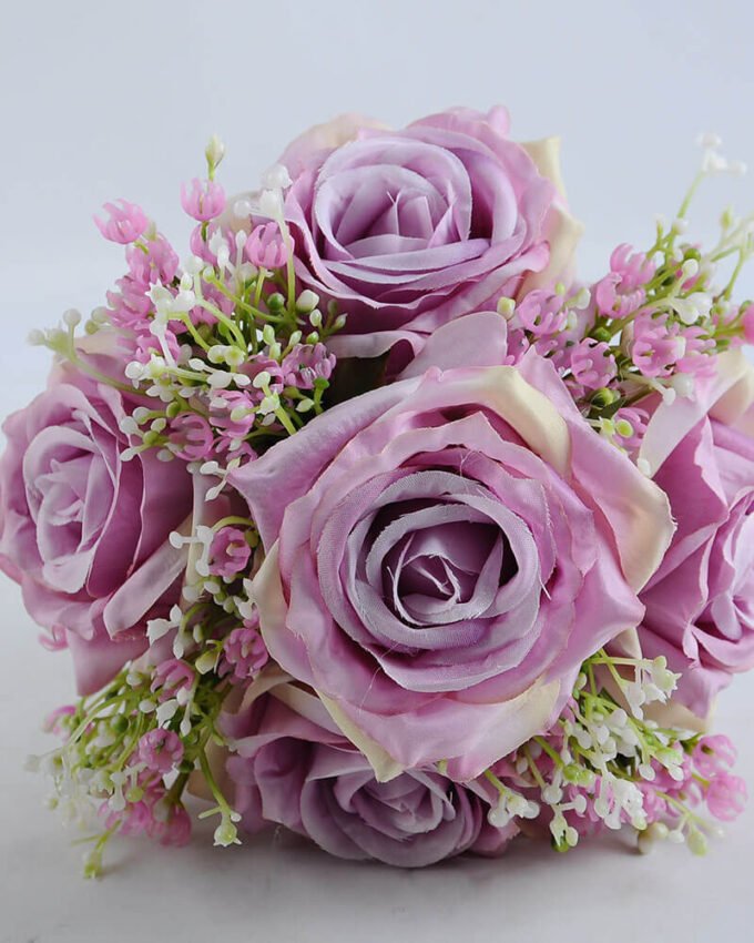 Artificial Flower 18*27CM ROSE BABYSBREATH BOUQUET*9 GS-53519003-Z1