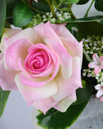 Artificial Flower 22*16*37cm Rose in Tin pot GS-03319112-P1
