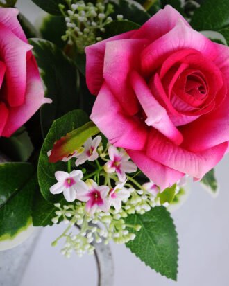 Artificial Flower 22*16*37cm Rose in Tin pot GS-03319112-R2