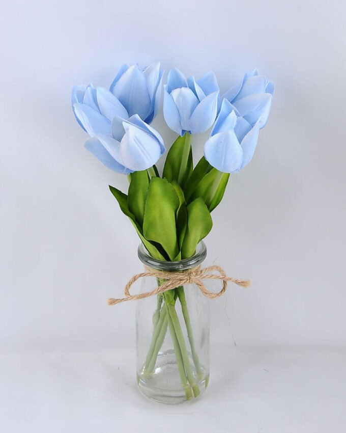 Artificial Flower 15*15*28CM TULIP*6 IN GLASS POT WITH FAKE WATER GS-52719003-B1 1 Artificial Flower 15*15*28CM TULIP*6 IN GLASS POT WITH FAKE WATER GS-52719003-B1
