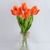 Artificial Flower 15*15*28CM TULIP*6 IN GLASS POT WITH FAKE WATER GS-52719003-O1