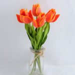 Artificial Flower 15*15*28CM TULIP*6 IN GLASS POT WITH FAKE WATER GS-52719003-O1