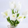 Artificial Flower 15*15*28CM TULIP*6 IN GLASS POT WITH FAKE WATER GS-52719003-W1 2 Artificial Flower 15*15*28CM TULIP*6 IN GLASS POT WITH FAKE WATER GS-52719003-W1
