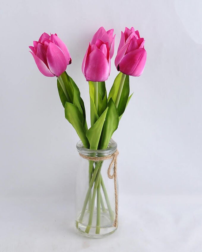 Artificial Flower 15*15*28CM TULIP*6 IN GLASS POT WITH FAKE WATER GS-52719003-Z1 1 Artificial Flower 15*15*28CM TULIP*6 IN GLASS POT WITH FAKE WATER GS-52719003-Z1