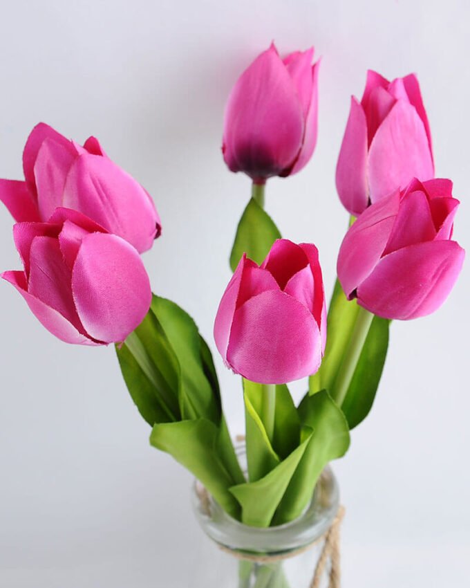 Artificial Flower 15*15*28CM TULIP*6 IN GLASS POT WITH FAKE WATER GS-52719003-Z1 2 Artificial Flower 15*15*28CM TULIP*6 IN GLASS POT WITH FAKE WATER GS-52719003-Z1